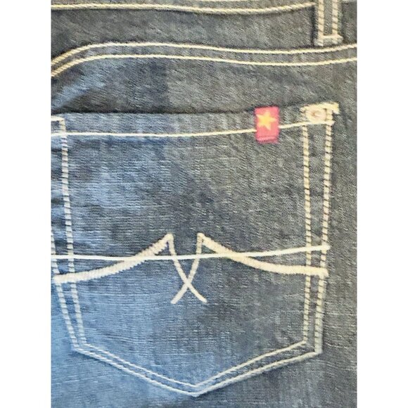 Jeanstar Elle Women’s Bootcut Jeans Dark Wash Retro Stitch Size 16 Western Boho - Picture 7 of 15